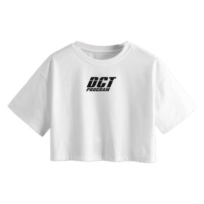 DCT OFFICIAL CROP TOP - WHITE Miniatura