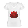 Playera Dama: Algodón Peinado Cuello V Miniatura