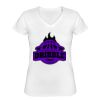 Playera Dama: Algodón Peinado Cuello V Miniatura