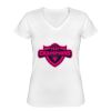 Playera Dama: Algodón Peinado Cuello V Miniatura