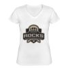 Playera Dama: Algodón Peinado Cuello V Miniatura