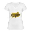 Playera Dama: Algodón Peinado Cuello V Miniatura