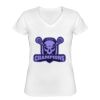 Playera Dama: Algodón Peinado Cuello V Miniatura