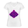 Playera Dama: Algodón Peinado Cuello V Miniatura