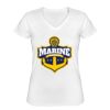Playera Dama: Algodón Peinado Cuello V Miniatura