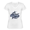Playera Dama: Algodón Peinado Cuello V Miniatura