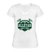 Playera Dama: Algodón Peinado Cuello V Miniatura