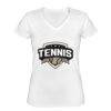 Playera Dama: Algodón Peinado Cuello V Miniatura