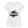 Playera Dama: Algodón Peinado Cuello V Miniatura