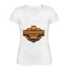 Playera Dama: Algodón Peinado Cuello V Miniatura