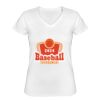 Playera Dama: Algodón Peinado Cuello V Miniatura