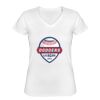 Playera Dama: Algodón Peinado Cuello V Miniatura