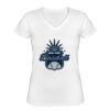 Playera Dama: Algodón Peinado Cuello V Miniatura