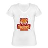 Playera Dama: Algodón Peinado Cuello V Miniatura