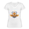 Playera Dama: Algodón Peinado Cuello V Miniatura