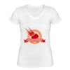 Playera Dama: Algodón Peinado Cuello V Miniatura