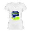 Playera Dama: Algodón Peinado Cuello V Miniatura