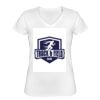 Playera Dama: Algodón Peinado Cuello V Miniatura