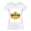 Playera Dama: Algodón Peinado Cuello V Miniatura