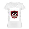 Playera Dama: Algodón Peinado Cuello V Miniatura