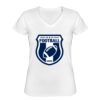 Playera Dama: Algodón Peinado Cuello V Miniatura
