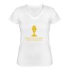 Playera Dama: Algodón Peinado Cuello V Miniatura
