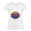 Playera Dama: Algodón Peinado Cuello V Miniatura