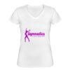 Playera Dama: Algodón Peinado Cuello V Miniatura