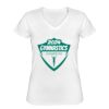 Playera Dama: Algodón Peinado Cuello V Miniatura