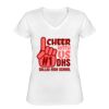 Playera Dama: Algodón Peinado Cuello V Miniatura