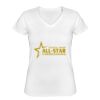 Playera Dama: Algodón Peinado Cuello V Miniatura