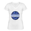 Playera Dama: Algodón Peinado Cuello V Miniatura