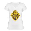 Playera Dama: Algodón Peinado Cuello V Miniatura