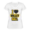 Playera Dama: Algodón Peinado Cuello V Miniatura