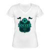 Playera Dama: Algodón Peinado Cuello V Miniatura