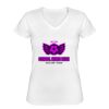 Playera Dama: Algodón Peinado Cuello V Miniatura