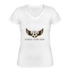 Playera Dama: Algodón Peinado Cuello V Miniatura