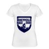 Playera Dama: Algodón Peinado Cuello V Miniatura