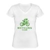 Playera Dama: Algodón Peinado Cuello V Miniatura