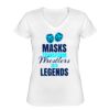 Playera Dama: Algodón Peinado Cuello V Miniatura