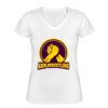 Playera Dama: Algodón Peinado Cuello V Miniatura