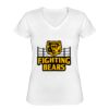 Playera Dama: Algodón Peinado Cuello V Miniatura