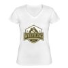 Playera Dama: Algodón Peinado Cuello V Miniatura