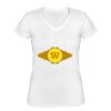 Playera Dama: Algodón Peinado Cuello V Miniatura