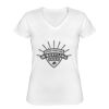Playera Dama: Algodón Peinado Cuello V Miniatura