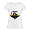 Playera Dama: Algodón Peinado Cuello V Miniatura