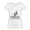 Playera Dama: Algodón Peinado Cuello V Miniatura