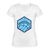 Playera Dama: Algodón Peinado Cuello V Miniatura
