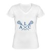 Playera Dama: Algodón Peinado Cuello V Miniatura