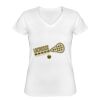 Playera Dama: Algodón Peinado Cuello V Miniatura